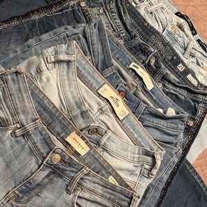 Blue Jeans for sale in a bundle-  different brands.